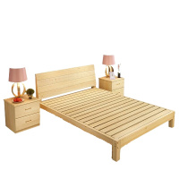 伟豪 单层松木床(含一个床头柜)