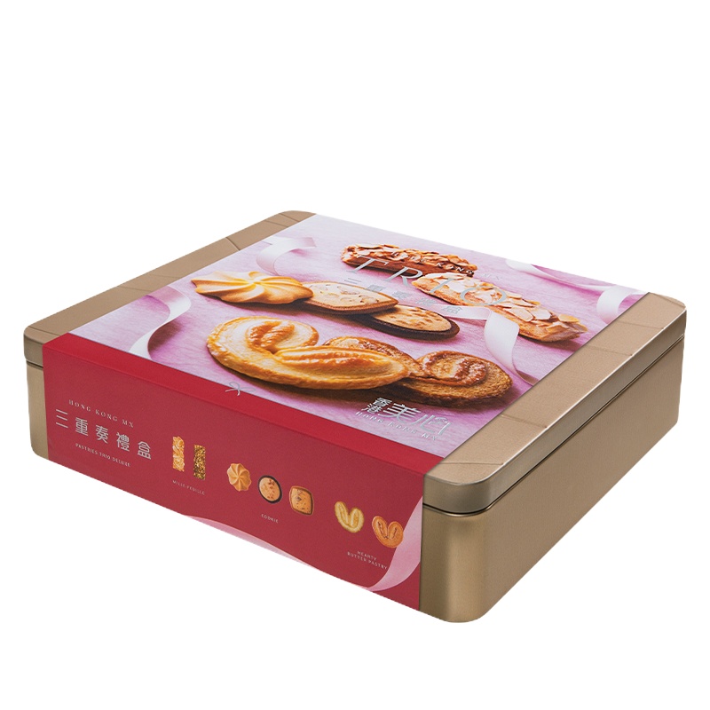 中国香港 美心(Meixin) 三重奏什锦饼干礼盒 331g