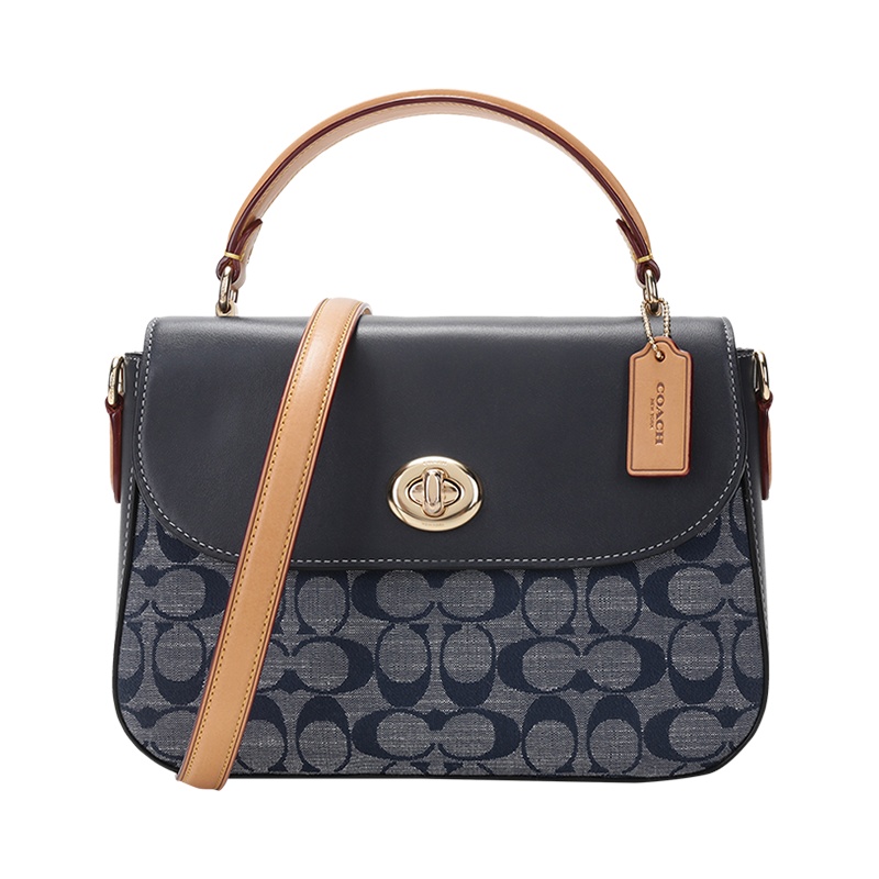 蔻驰 COACH 女士 织物配皮MARLIE手提单肩斜挎包C4921