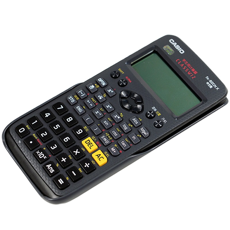 卡西欧(CASIO)FX-82CN X 中文版 函数科学计算器 黑色 支持中文显示 大学高中初中考试适用 初中教材适用