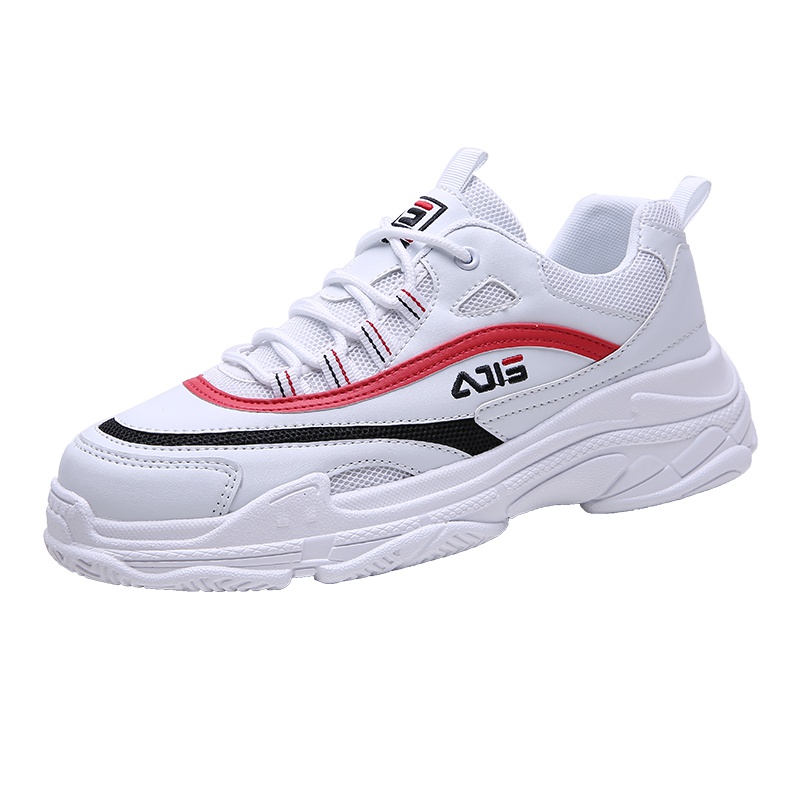艾汇颜男鞋夏季新品小白鞋韩版潮流网面板鞋学生ins超火老爹鞋网布透气运动鞋男士跑步休闲鞋