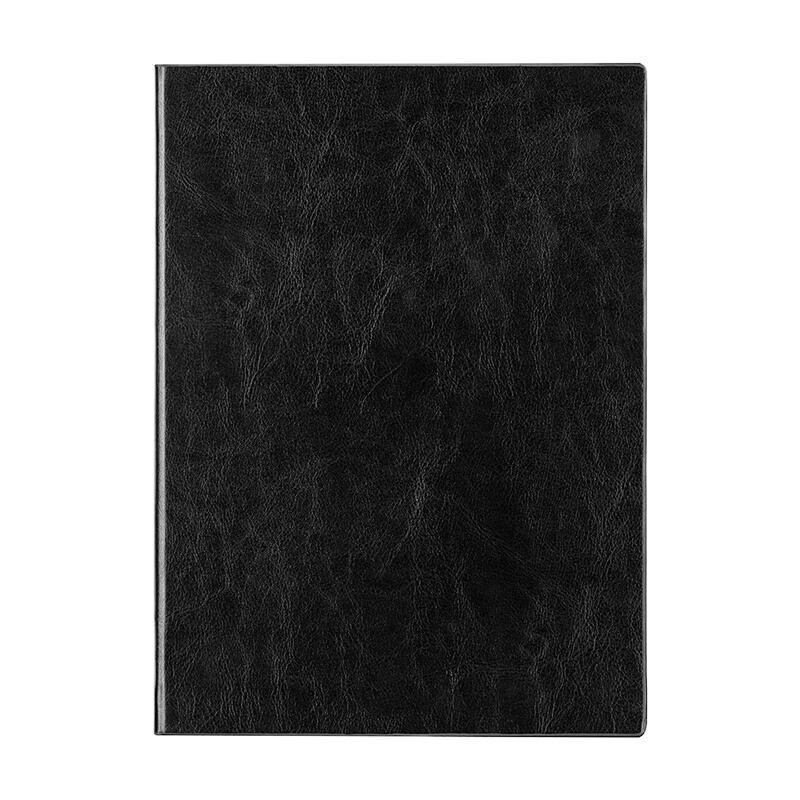 得力(deli)3185贴面皮面本16k/160张加厚商务皮面本办公记事本笔记本子 黑色 按本销售(H)