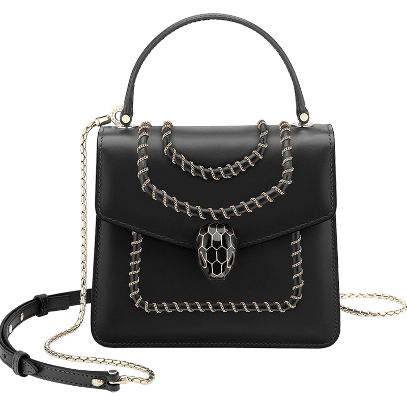 【预定】BVLGARI宝格丽 SERPENTI FOREVER 经典蛇头单肩包18*15*9.5CM
