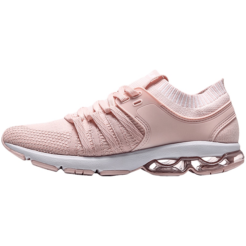 李宁跑步鞋女鞋飞凫减震透气半掌气垫一体织春季运动鞋