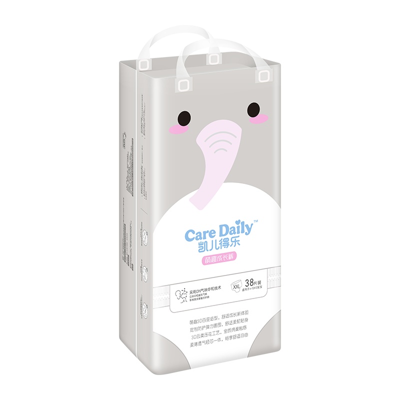 凯儿得乐萌趣拉拉裤XXL码 婴儿宝宝尿不湿成长裤超薄透气单包38片
