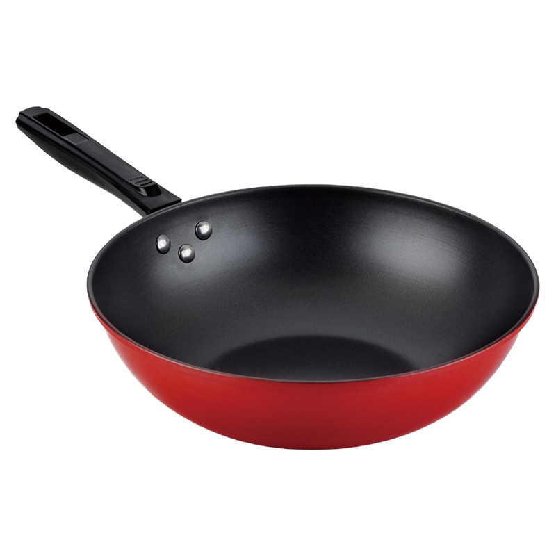 荣事达厨具套装 RSD-HZTJ3218 红之悦三件套炒锅汤锅煎锅 (套)