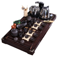 唐宏坊 茶香四溢茶具套装 整套茶具 电热炉茶具套装 茶具 紫砂 整套功夫茶具套装 陶瓷茶具茶盘