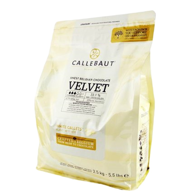 白巧克力豆 比利时原装进口2.5kg 33.1%蛋糕面包烘焙原料