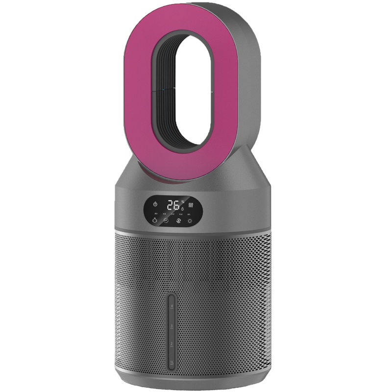 顽米无雾加湿器家用静音卧室孕妇婴儿大雾量净化空气小型机空调房客厅灰色杀菌款