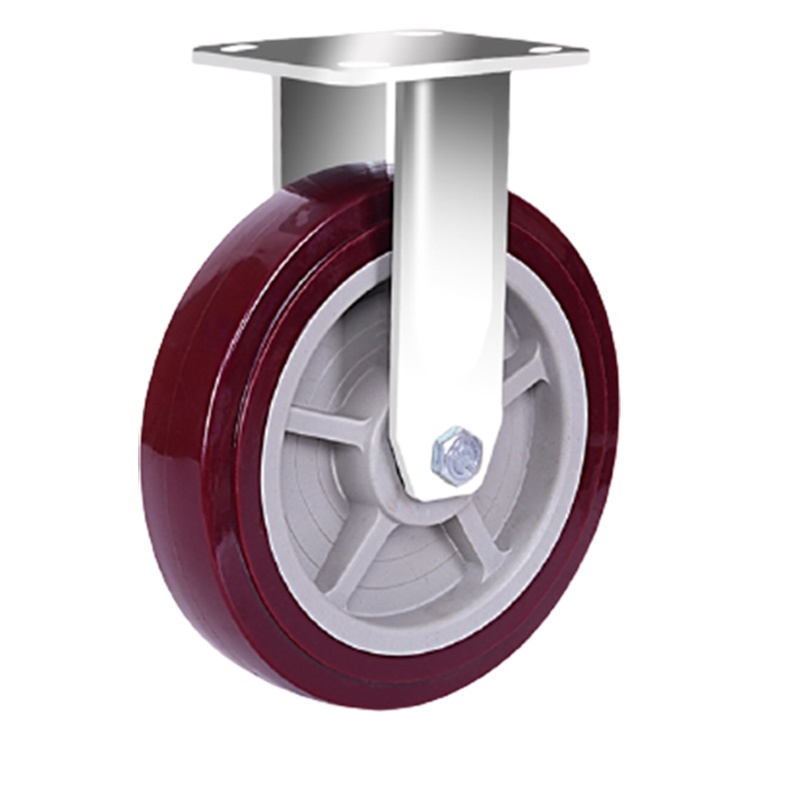 6寸万向轮阿斯卡利重型手推车板车脚轮拖车手拉车轮子滑轮万象轮转轮 黑色