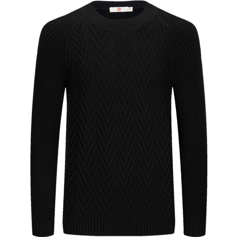 柒牌SEVEN男装秋季时尚圆领套头针织毛衫