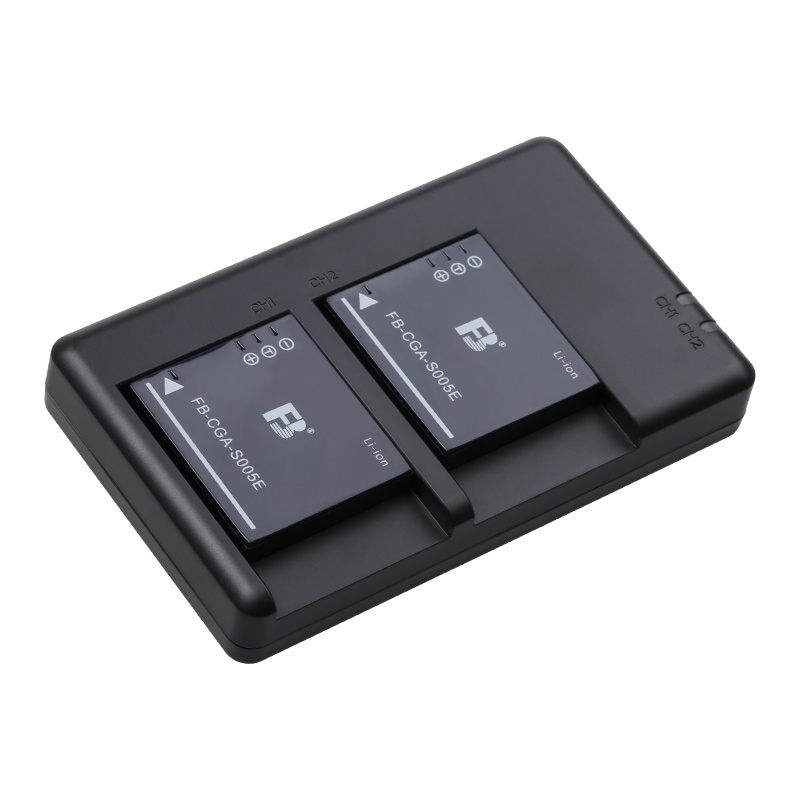 2电双充沣标CGA-S005E理光GR GR2电池DB-65松下LX3 FX5FX8FX9 FX100 R5徕卡DC4