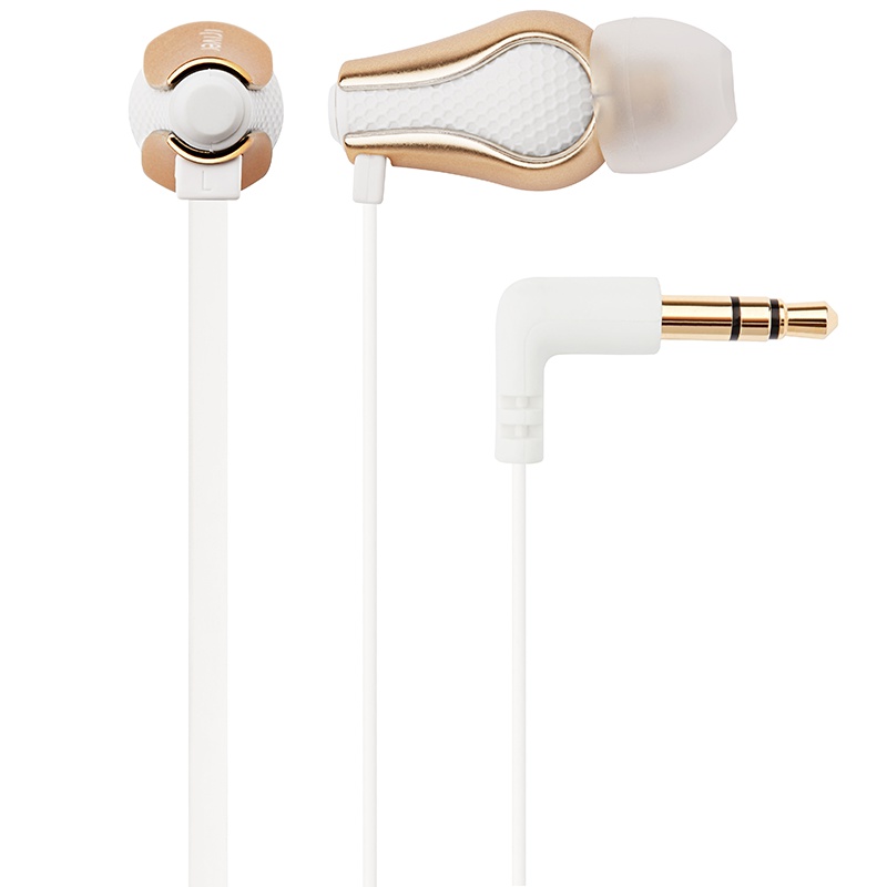 艾利和(Iriver)ICP-AT500 发烧入门级耳机 动圈入耳式耳塞 FinalAudio合作款 塑料夜壶 香槟金