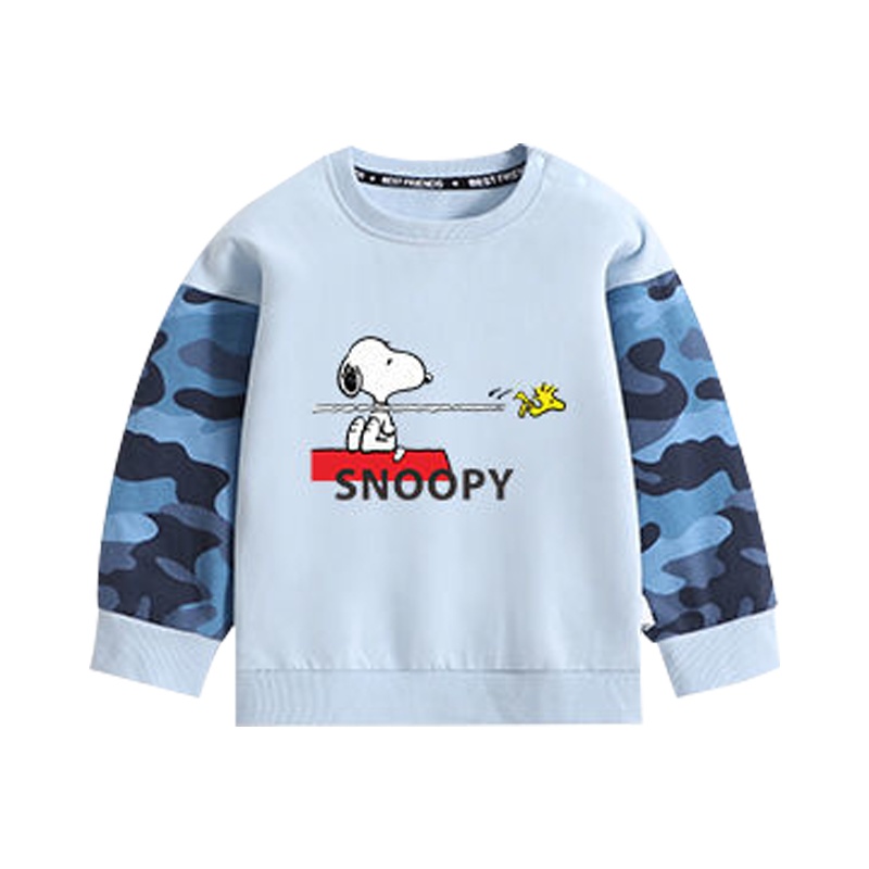 史努比SNOOPY童装儿童卫衣新款男童圆领长袖上衣外出服衣服