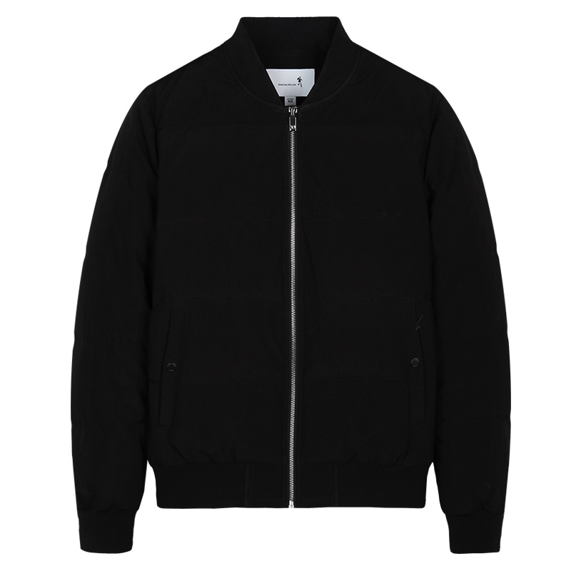 与狼共舞羽绒服男士2019冬季新款潮流帅气短款男装刺绣外套*