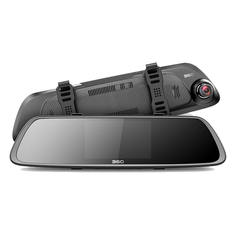 360 行车记录仪M301套装版 +TF卡32G+降压线套装 后视镜前后双录手机wifi互联高清夜视(含后拉摄像头)