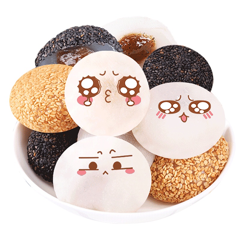 [69元任选10件]欧贝拉(Obera) 糕点 混合口味 500g散装(麻薯干吃汤圆驴打滚六种口味)