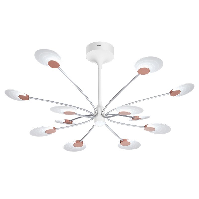 松下(Panasonic)LED家用简约现代欧式大气遥控调光调色翎语系列别墅客厅创意设计卧室吸顶枝形吊灯具