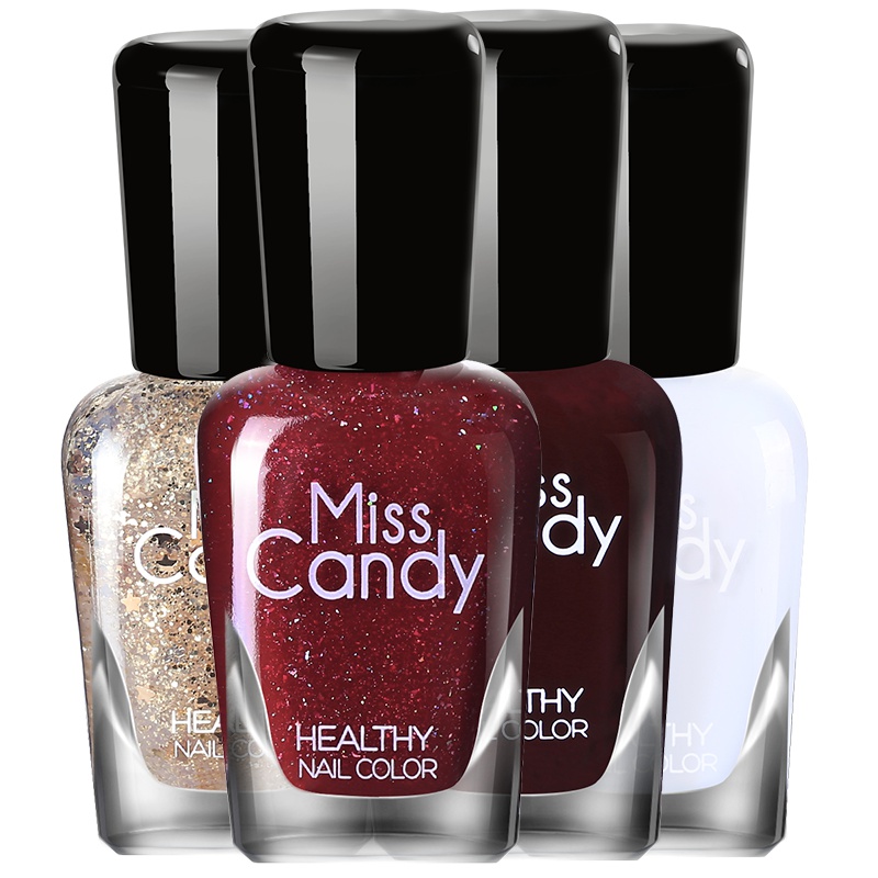 Miss Candy 健康甲油 无味持久美甲指甲油套 显白美甲套装 夜畔星辰 SC027