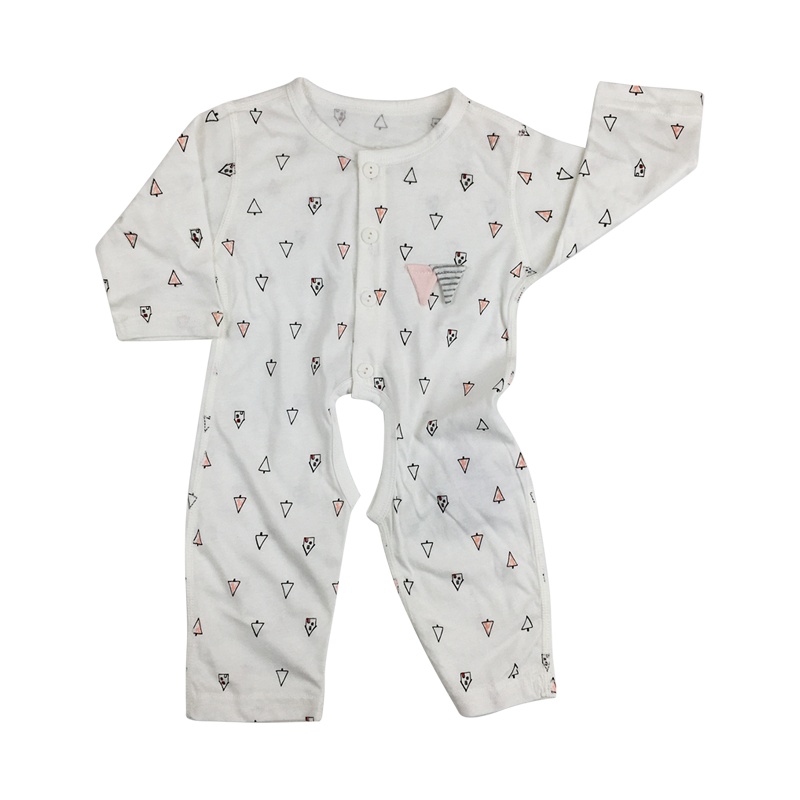 小马波迪婴儿连体衣夏季纯棉空调服长袖睡衣宝宝哈衣薄款