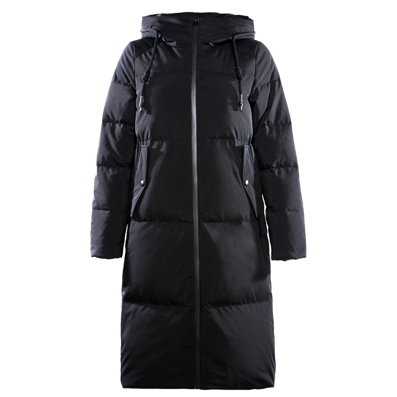 雪中飞2019秋冬新款羽绒服女中长款迷彩运动大码连帽保暖外套潮X80140038