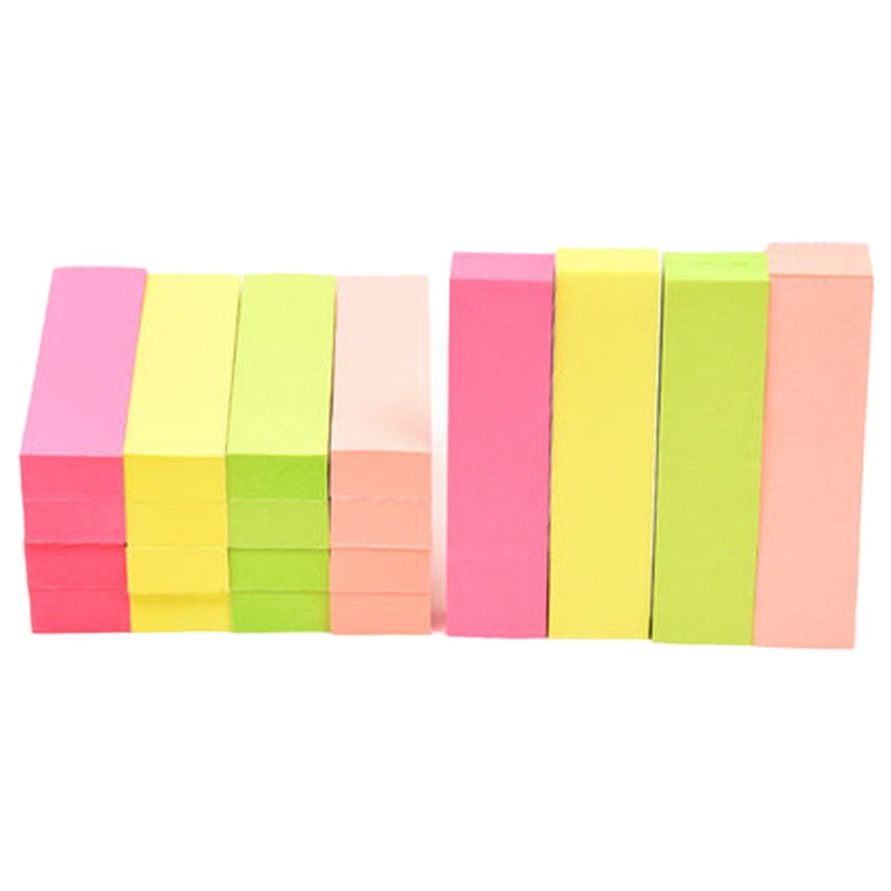 创意 彩色告示百事贴记事学生用可爱可撕 CY7650-四色彩条款-五本装