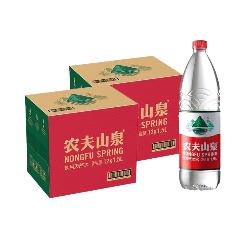 农夫山泉 饮用水 饮用天然水 1.5L*12瓶/箱装