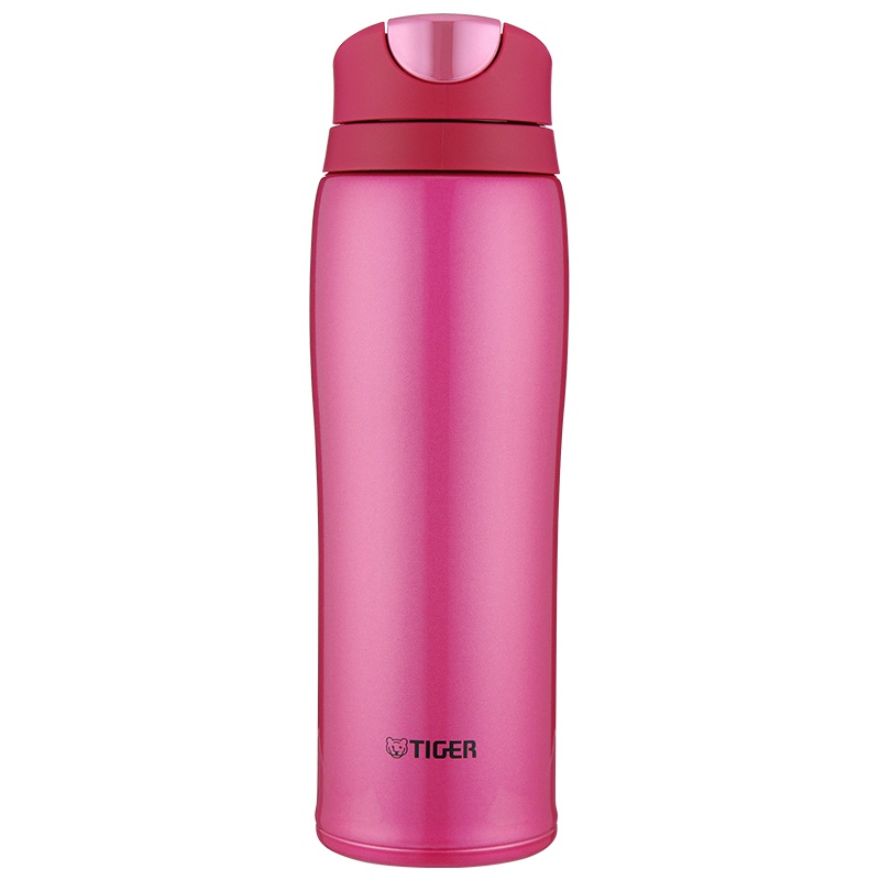 虎牌(tiger)保温杯MCB-H48C 480ML 高光银红PR 车载保温杯 304不锈钢真空水杯 男女便携车载水杯