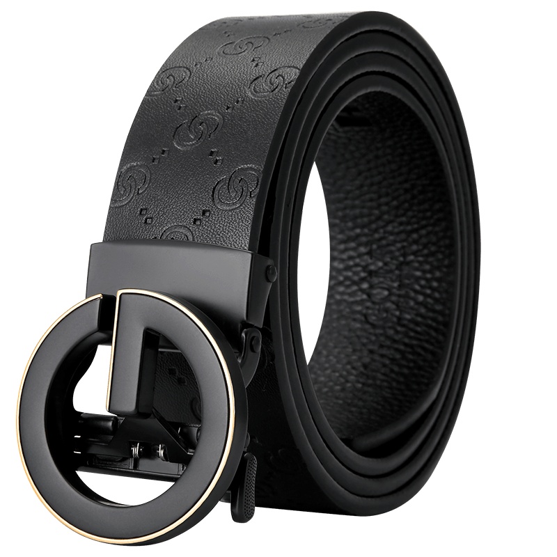 高尔夫GOLF双面牛皮自动扣皮带商务男士腰带礼盒装