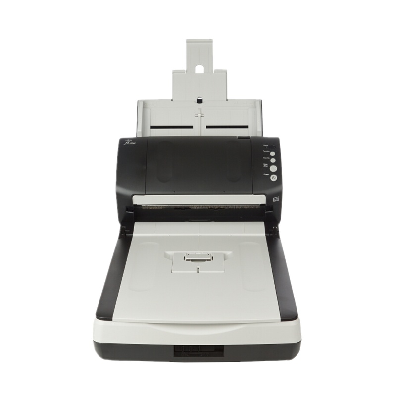 富士通(FUJITSU)Fi-7240扫描仪A4高速双面自动进纸带平板 高速扫描仪 黑色