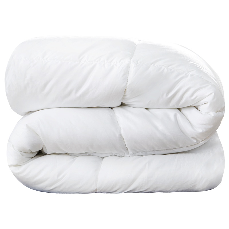 ladysoft御棉堂 全棉贡缎羽丝绒纯色被芯200X230cm冬被纤维白色被子冬被加厚保暖棉被床上用品