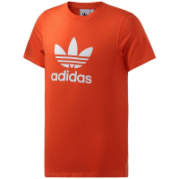 adidas阿迪达斯三叶草男装LOGO款运动休闲圆领短袖T恤DZ4572