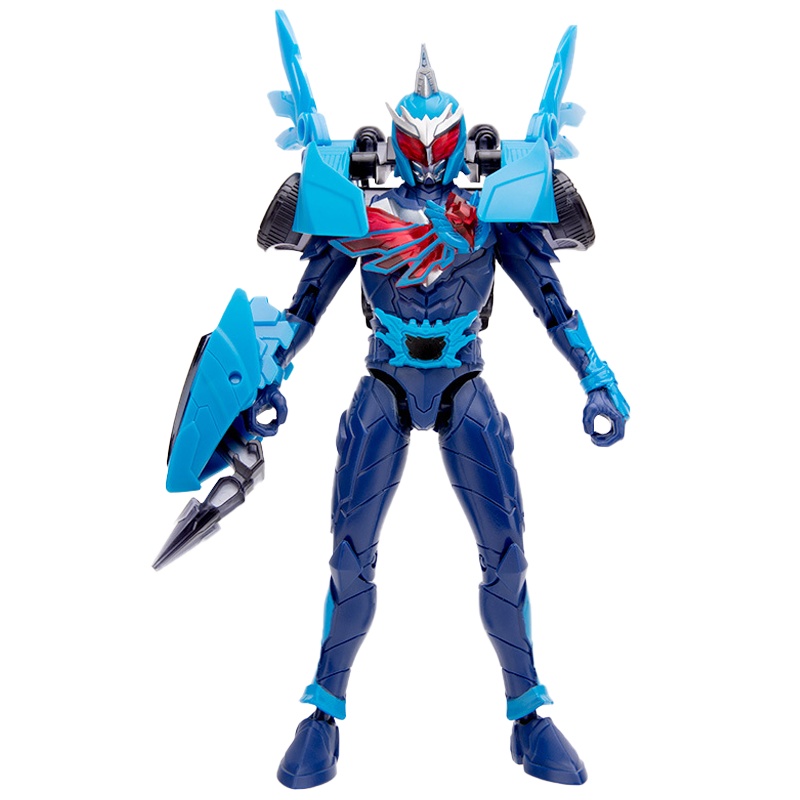 奥迪双钻(AULDEY)铠甲勇士 男孩玩具 人偶系列 猎铠鹰帅可动套装 558212