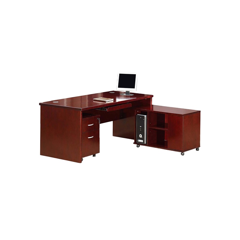 经典系列班台WK811 1800*1000*760优质天然胡桃木皮饰面