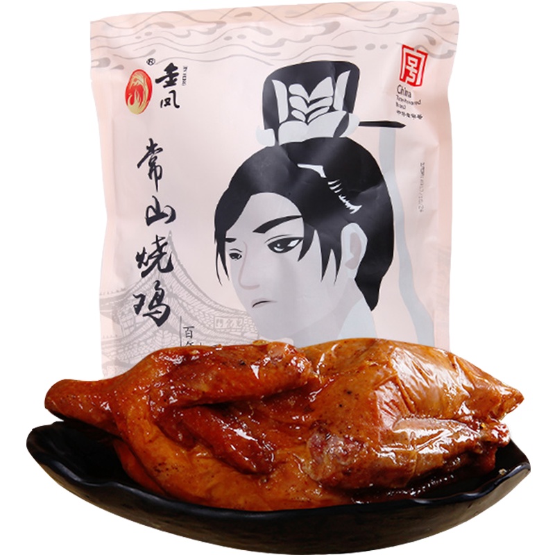[中华特色]河北供销馆 金凤扒鸡 常山烧鸡700g 中华老字号五香脱骨整只鸡卤味小吃鸡肉熟食 河北石家庄特产 华北