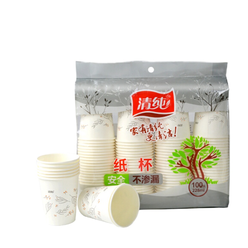 清纯一次性杯子228ml/100只
