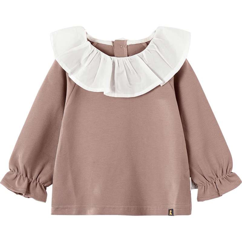 童泰(Tongtai)夏季婴儿衣服1-4岁女宝宝外出上衣女童娃娃领外出上衣儿童上衣