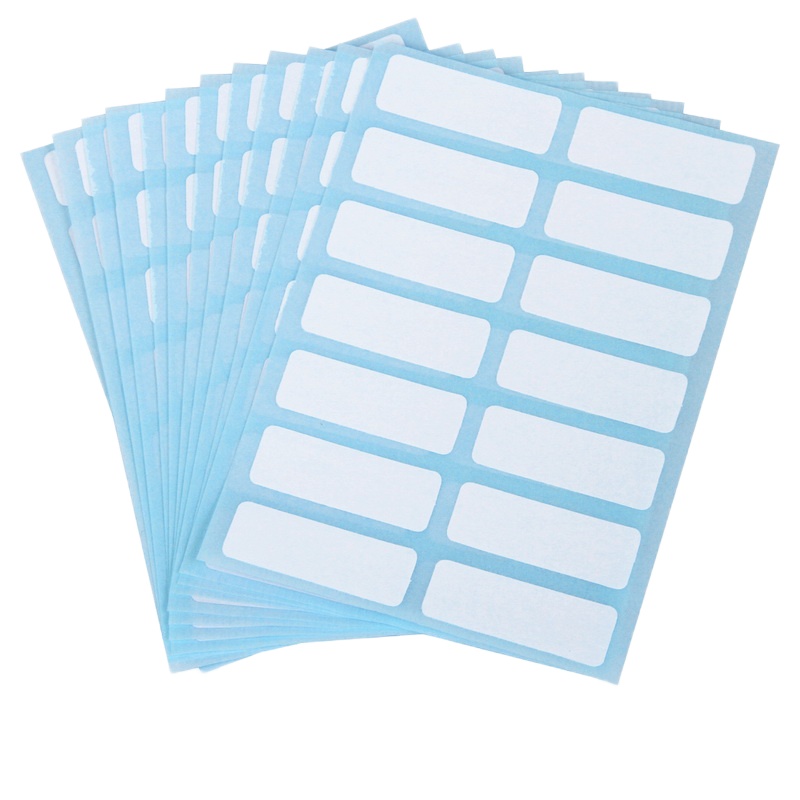 得力（deli）7180(13*38mm) 粘性标签标贴 空白标签纸 12张/包 20包装
