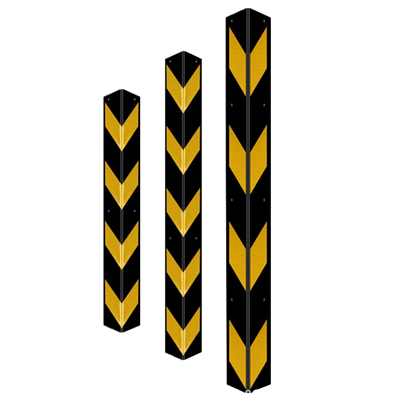 海斯迪克 HK0015 橡胶直角 护墙角 橡胶护角 车库反光防撞条 护角厚1cm长1.2m