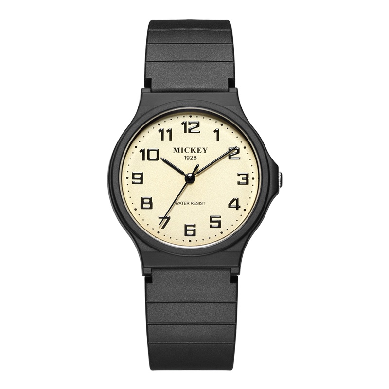 迪士尼(Disney)儿童手表女孩只看时间2021年夏季新款学生开学季礼物女款小众简约休闲防水指针石英手表