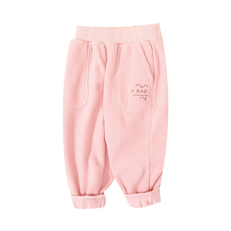 猫人[摇粒绒卫裤]秋冬厚款宝宝长裤儿童保暖长裤女童裤子儿童裤子