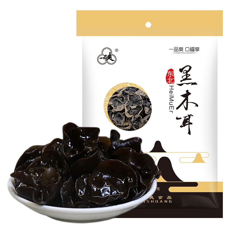 一品爽 东北黑木耳150g 精选木耳无根 拌凉菜食材 南北干货