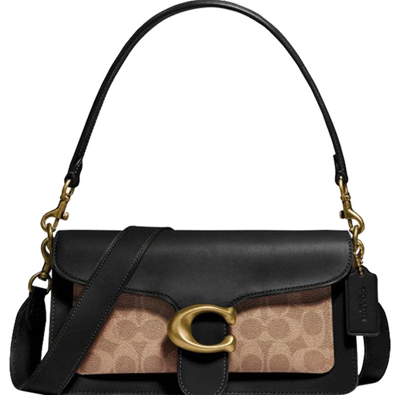 COACH/蔻驰 经典标志涂层帆布TABBY 26号单肩包91215