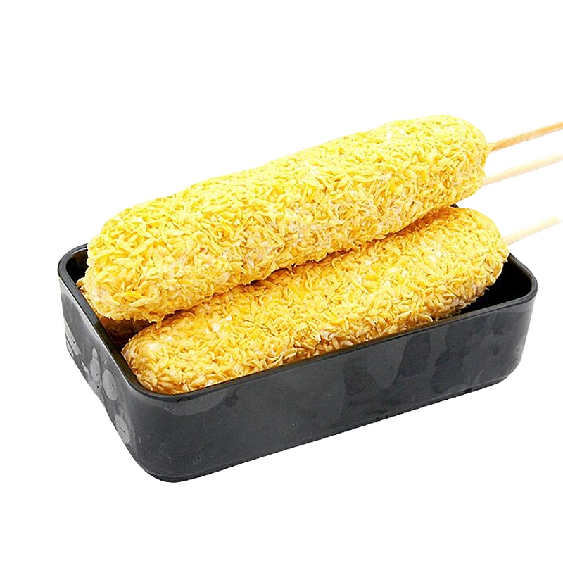 博多客 芝士棒拉丝热狗棒网红油炸街边小吃脆皮裹粉芝士香肠棒冷冻半成品