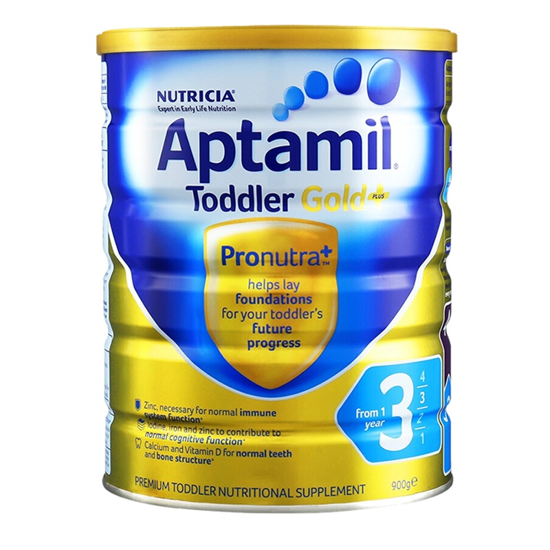 原装进口澳洲爱他美(Aptamil)金装配方婴幼儿牛奶奶粉4段(2岁以上)900g