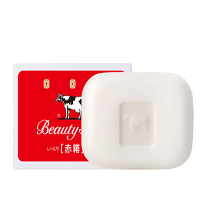 牛乳香皂 1枚 100g（滋润型 润肤皂 沐浴皂 美肤皂 牛奶滋养）日本进口洁面手工皂 牛牌