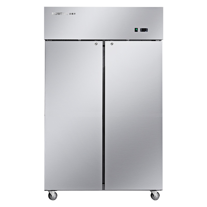 摩威尔CRT48-4商用厨房风冷冰箱风冷冰柜立式玻璃双门全冷藏保鲜柜冷柜厨房冰柜