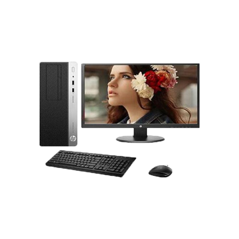 HP ProDesk 480 G5 MT 23.8"台式机 i3 8100 4G 机械硬盘 1T 集成显卡 DVD刻录