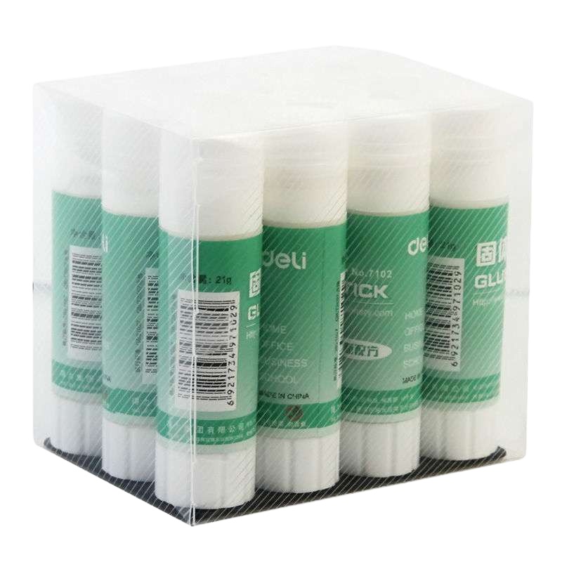 得力(deli) SJ 7102固体胶21g 胶棒强粘性 12支/盒