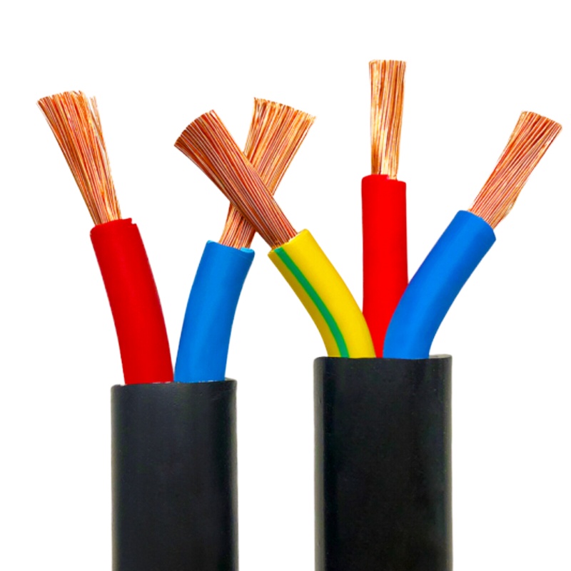 2芯2.5平方橡皮线通信软线 国标耐磨橡套电源线 YZ2*2.5平方 1米